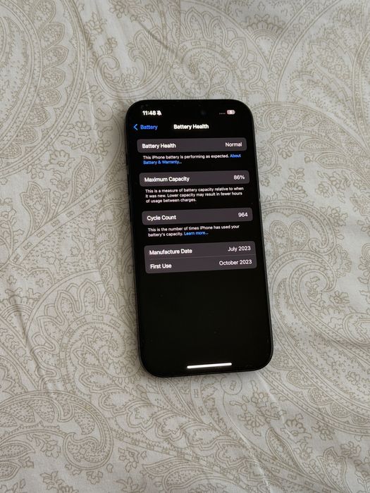 iPhone 15 Pro 256GB Blue Titanium