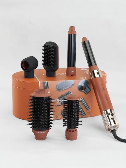 Фен для волос Enzo Keratin-B1 стайлер, 6 насадок, 1400 вт
