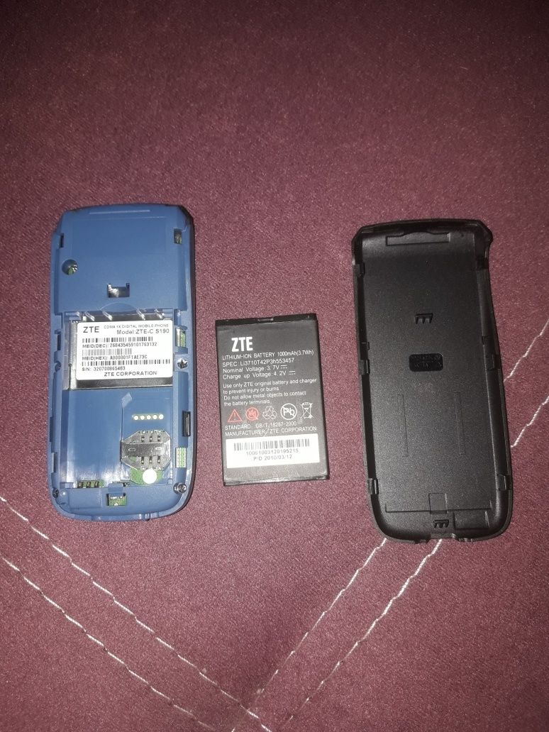 ZTE - C S 190 CDMA аккумулятор , батарейка