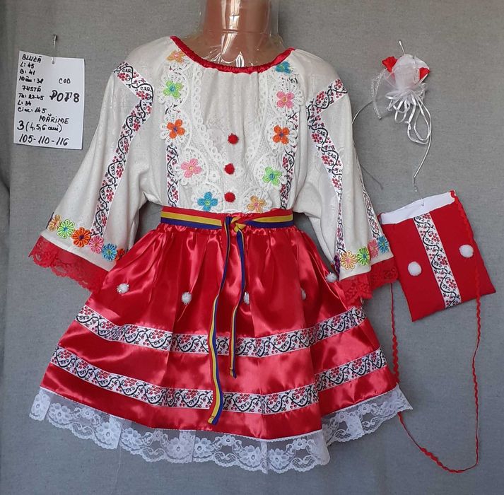 Costum popular pentru copii marimea 3 (4-5-6 ani) 235 lei