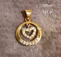 Vând urgent medalion din aur 14 k 585
