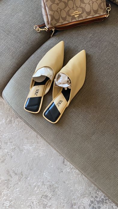 Мюли женские,кожаные