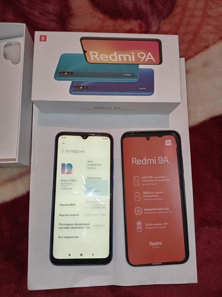 Redmi 9A, б/у,дисплей 6.53.