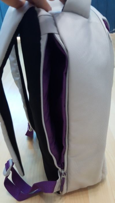 Vand ruxac AHA laptop 15.4'' culoare gri (silver) interior mov