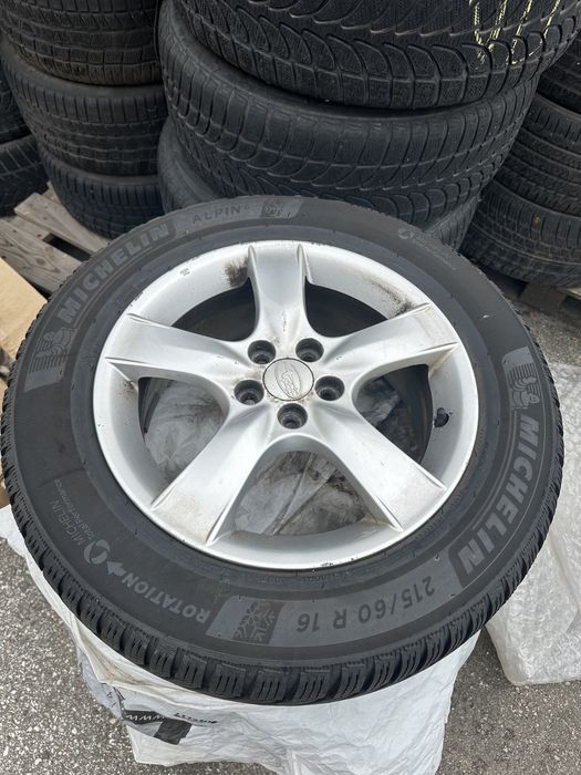 Зимни гуми с джанти за Субару Subaru michelin alpin мишелин 215 60 16