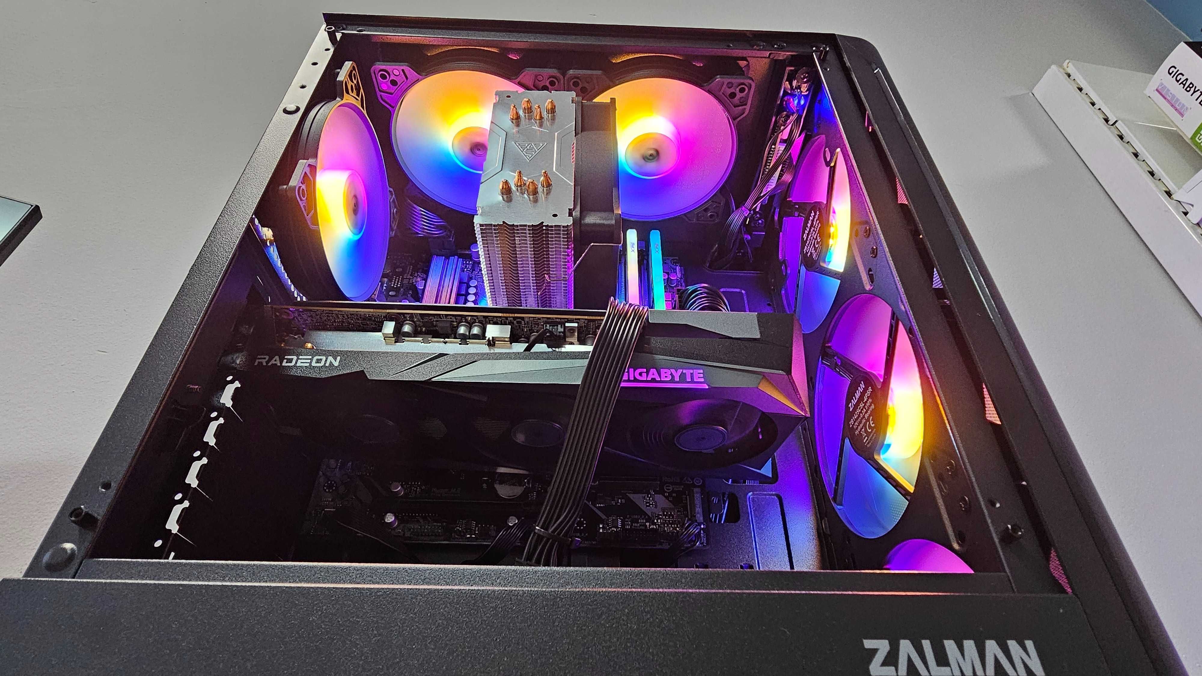 НОВО! RX 7700XT, Ryzen 5 7500F, 32GB DDR5 RAM, 700W Геймърски компютър