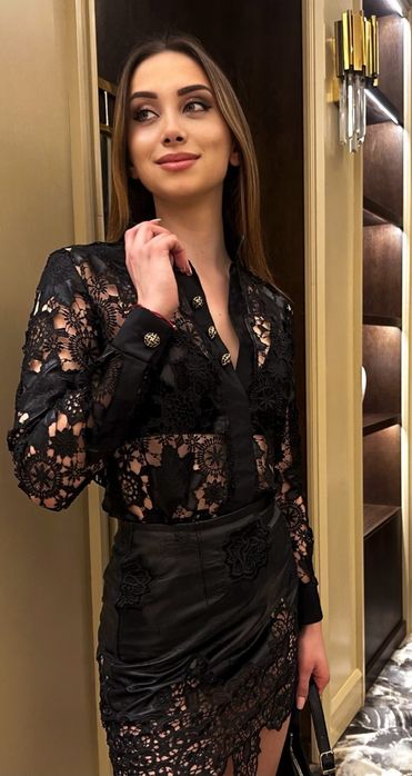 Уникален Сет,дантела и кожа от RE design by Radina Encheva