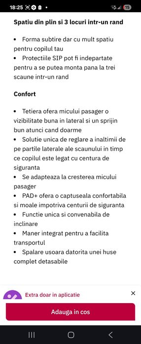 Scaune auto besafe isofix