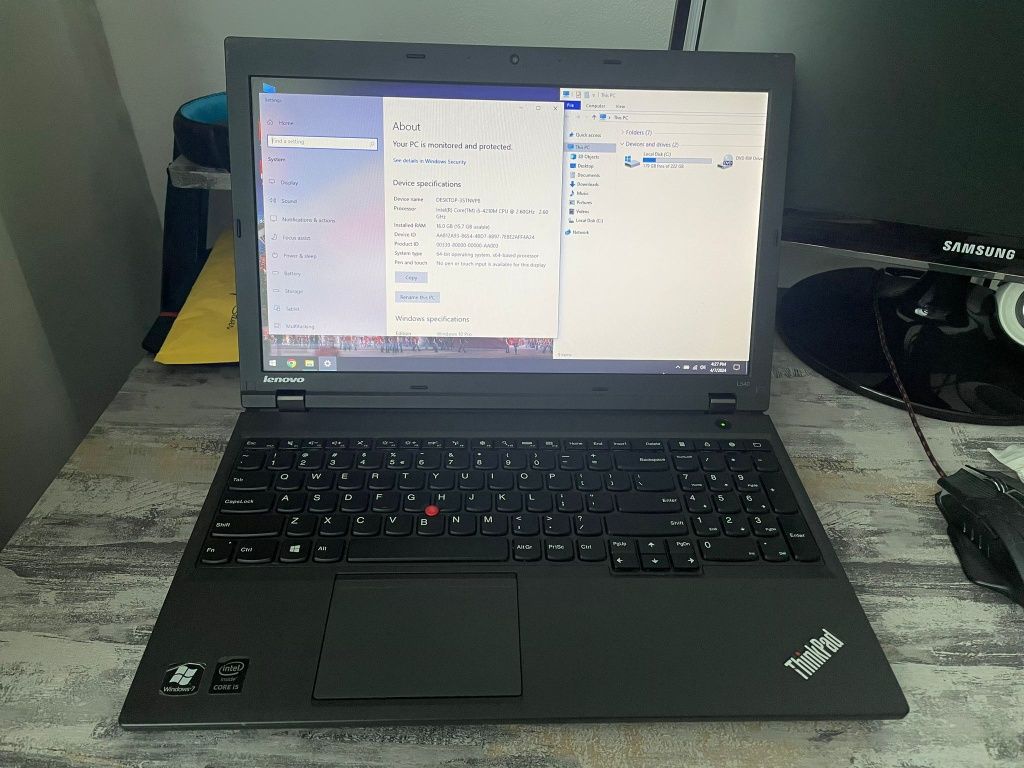 Laptop Lenovo ThinkPad L540 i5 4gen 16gb Ram 240gb Ssd Bateria 3h