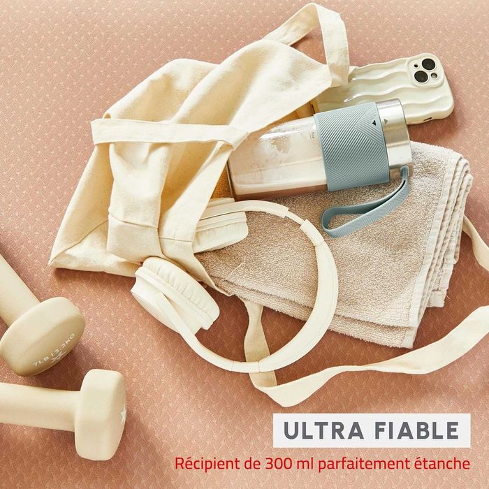 Moulinex Lightmix, Преносим блендер, Безжичен, 300мл, Мощен