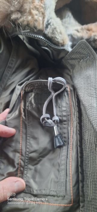 Parajumpers оригинално пухено дамско яке с естествена яка