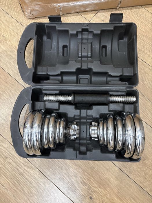 Набор гантелей 20 кг, отличное состояние