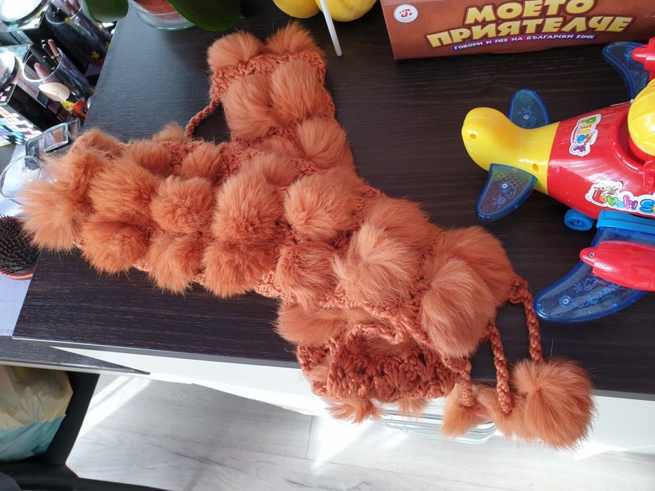 Шал естествен косъм