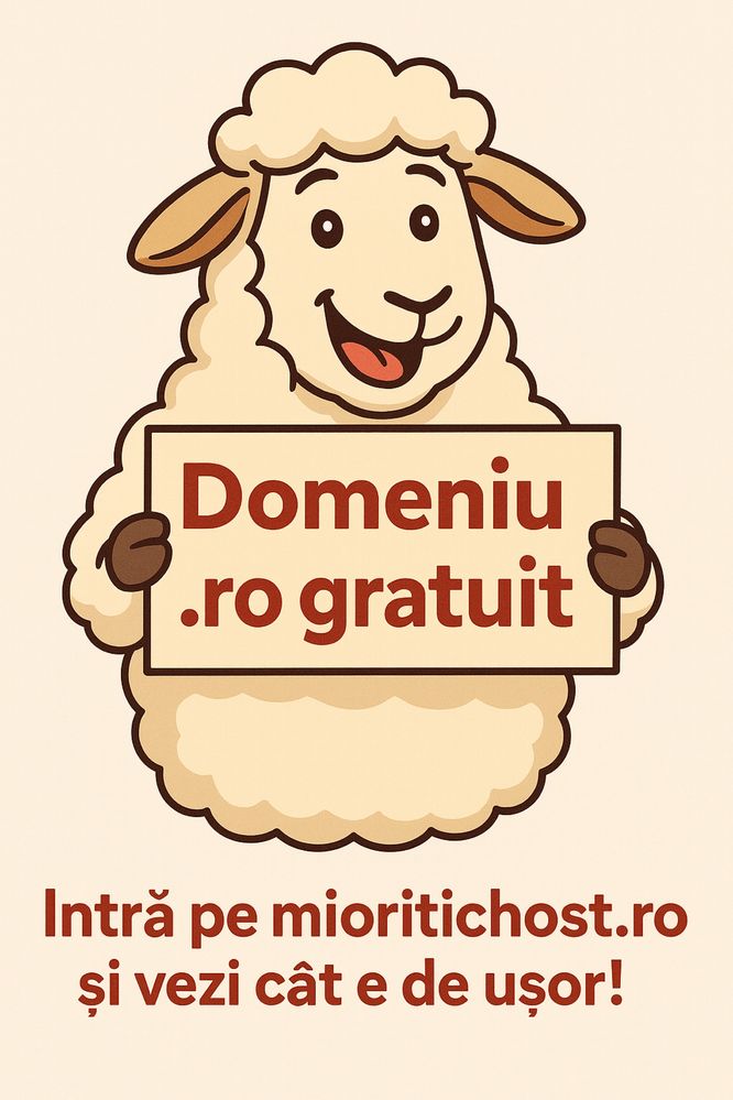 Hosting/Gazduire sau Domenii pentru site? mioritichost.ro