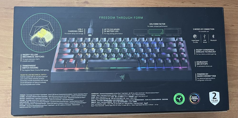 Razer blackwidow v3 mini hyperspeed 65%