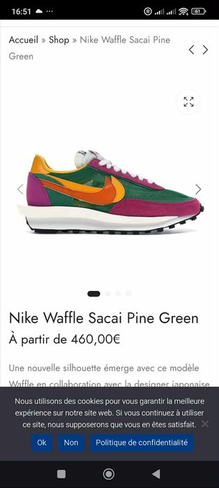 Nike Sacai Pine Green Noi