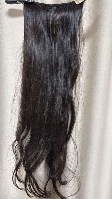 Продава се: 100% естествена коса цвят кестеняв