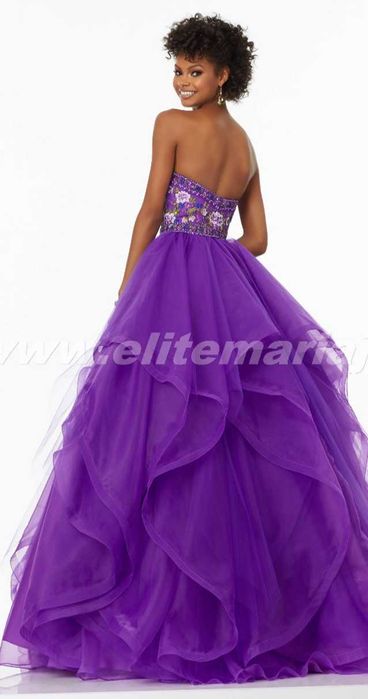 Rochie de ocazie MORI LEE mov cu corset