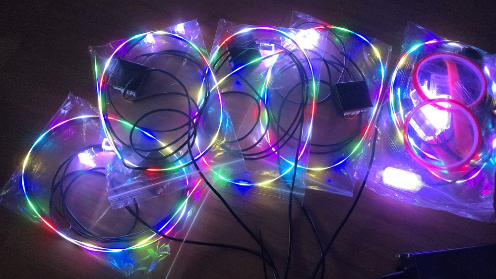 Kit lumini ambientale 18 in 1 led interior rgb symphony banda led auto