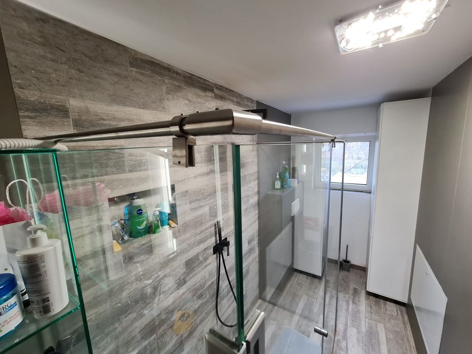 Vand cabina dus sticla 180x80