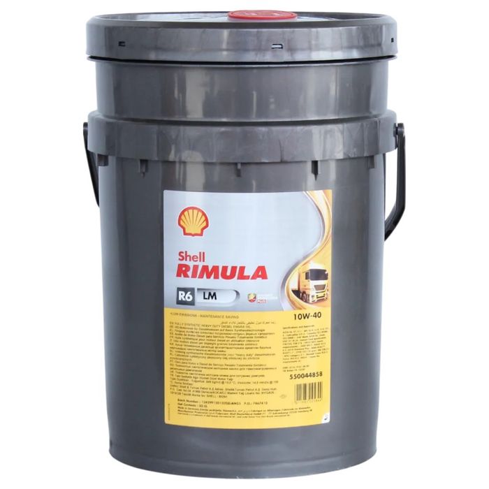 Моторное масло SHELL RIMULA R6 LM 10w40 20L Каниста Франция