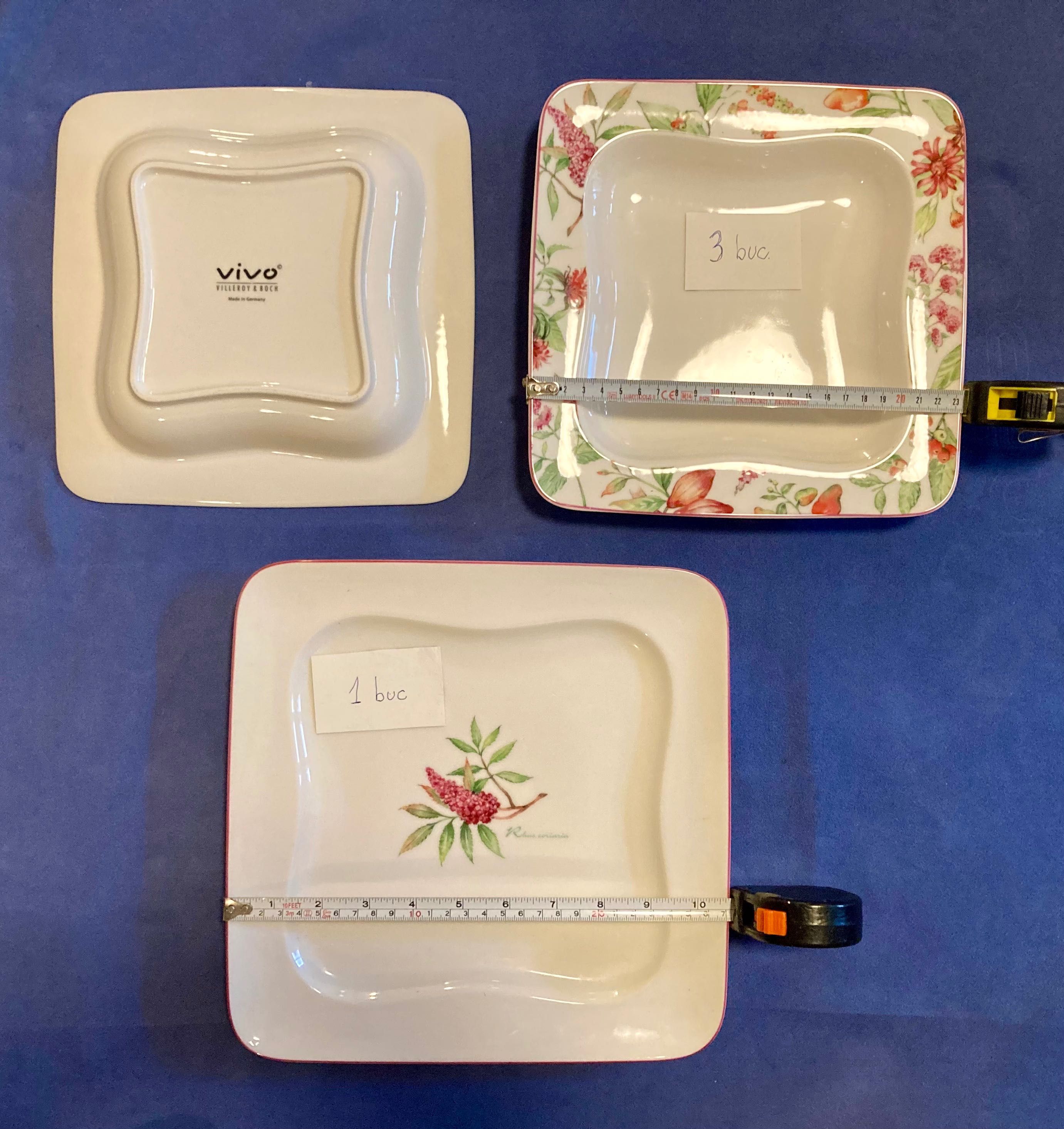 Serviciu de masa nou - Villeroy & Boch - Farfurii Porțelan Pahare