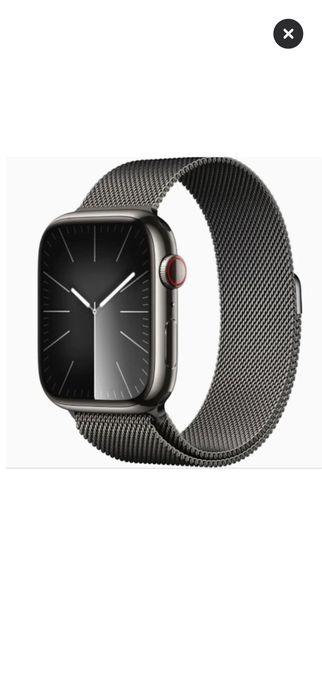 apple watch series 9 45mm graphite ss graphite mil lp cel