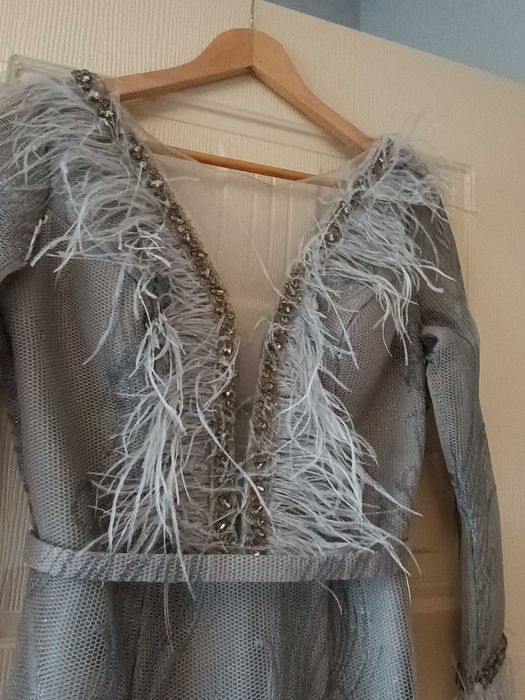 Официална рокля с камъни