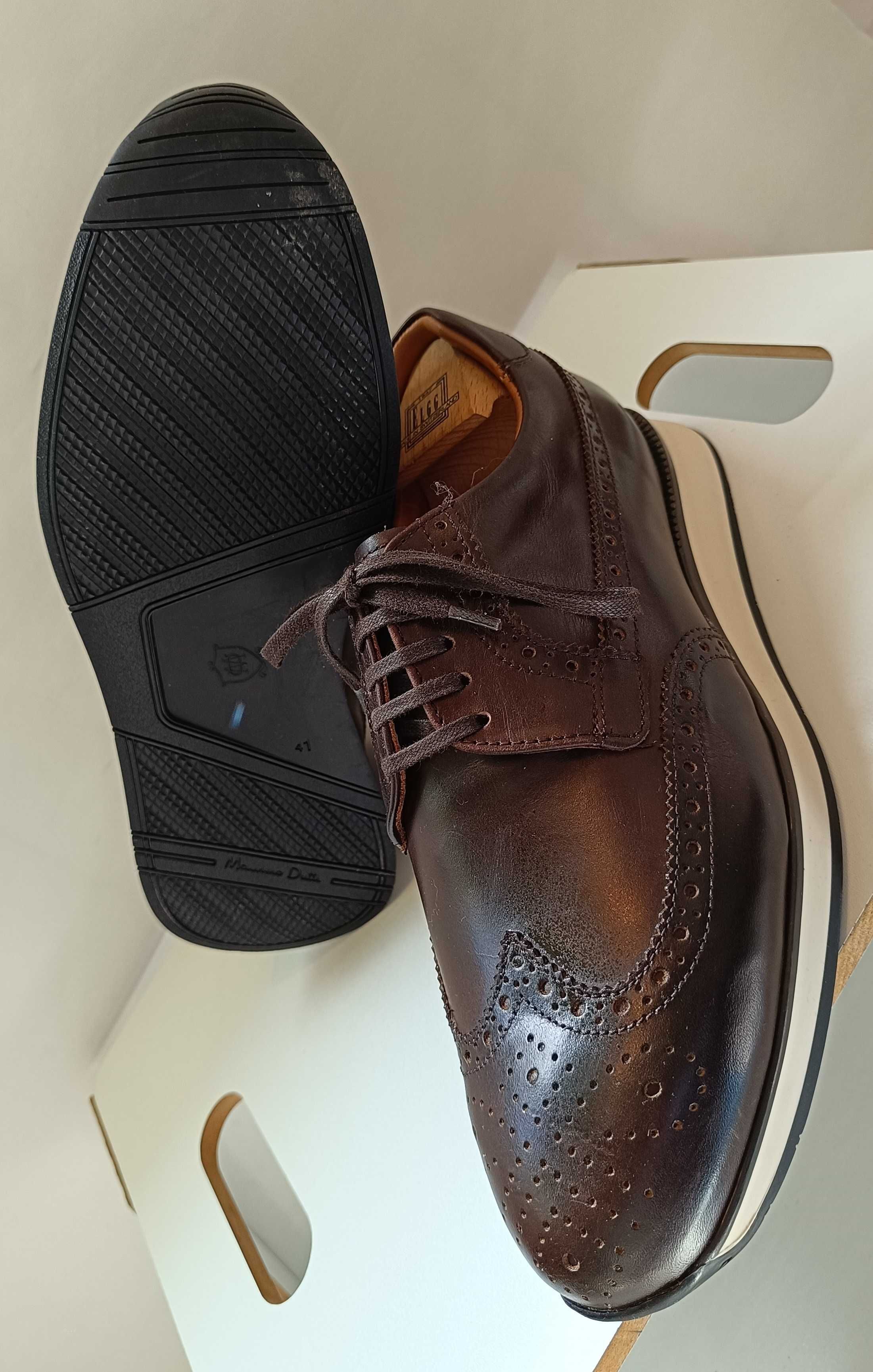 Pantofi sport casual 41 premium Massimo Dutti NOI piele naturala
