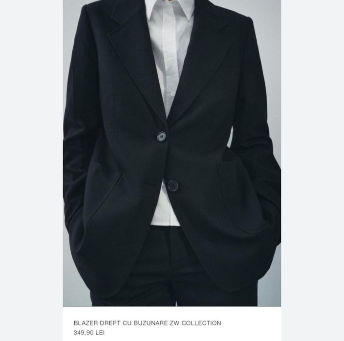 Vând sacou negru zara