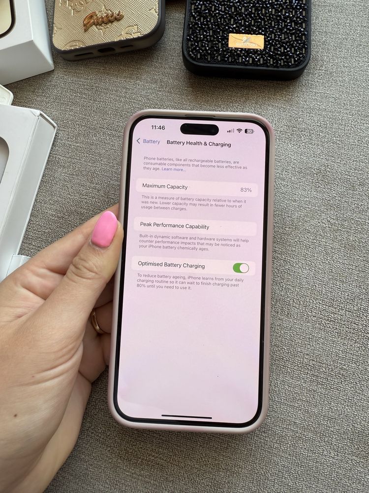Iphone 14pro max gold 256 gb с кейсове