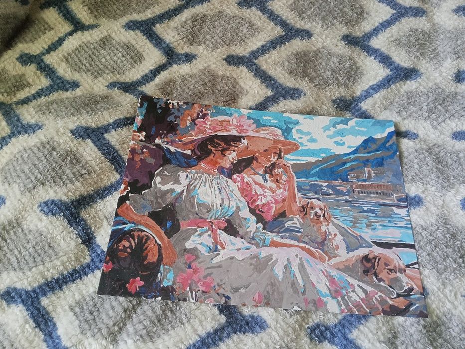 Картины по номерам "над крышами и волнами "