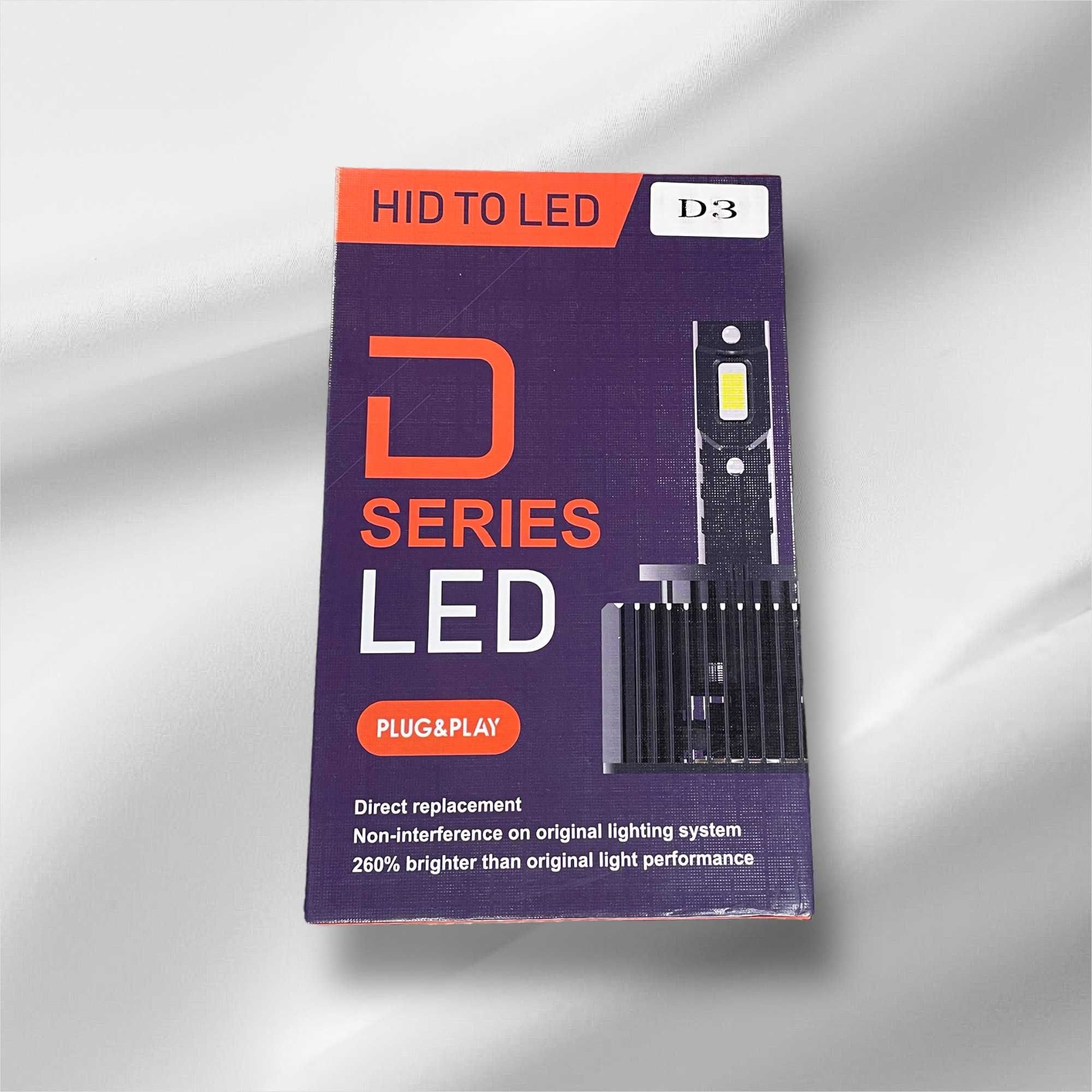 Set de 2 LED-uri D1S Plug&Play bixenon lumina alba