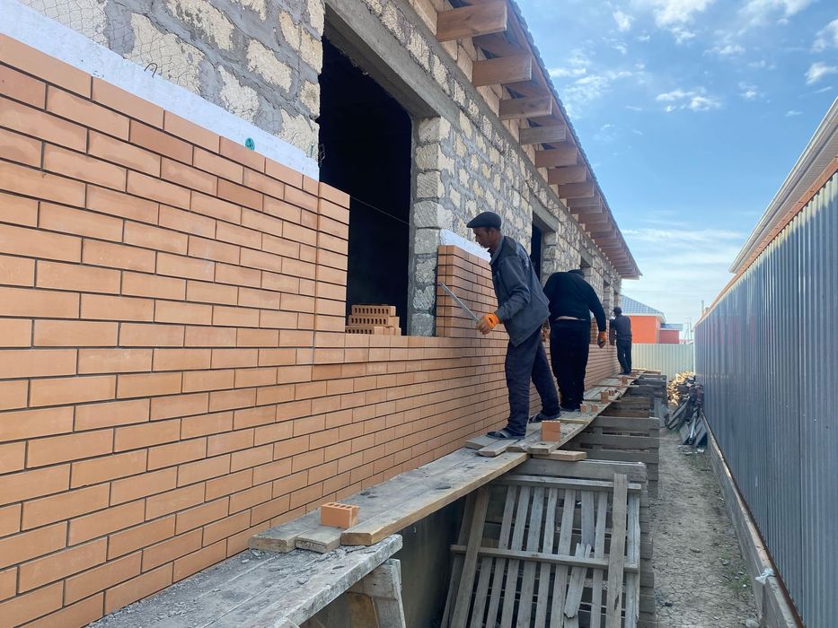 Облицованные кирпич Атырау Актау Солома 250х60х65