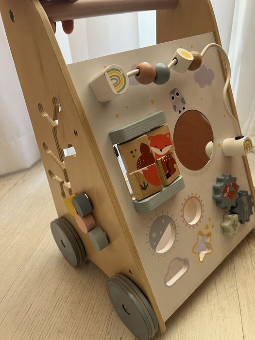 Дървена проходилка уокър Moni Toys