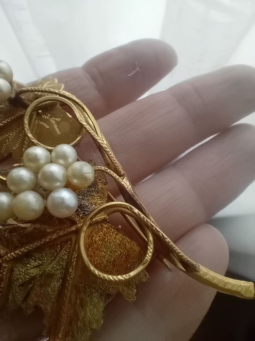 Brosa vintage aur 18k