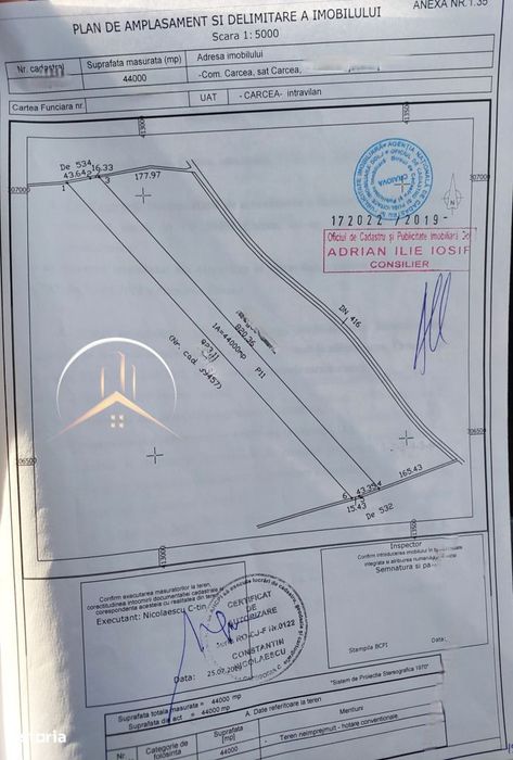 Teren carcea Lidl 44 000mp cu cale de acces la ambele capete