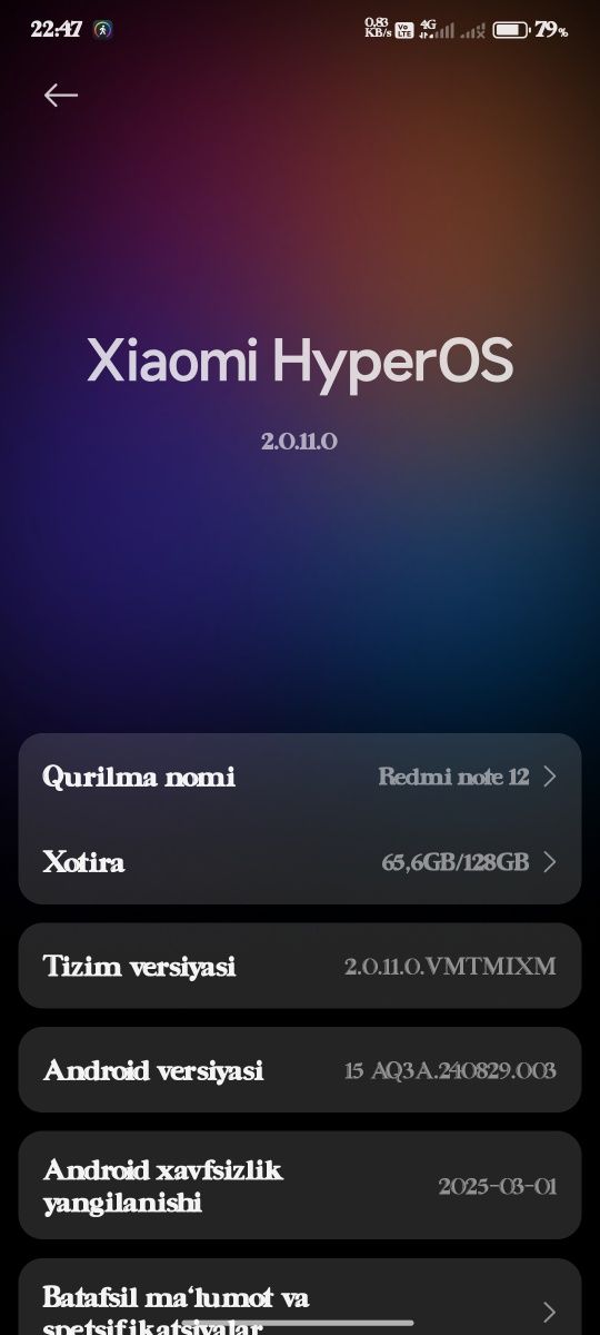 Redmi note12 4g 8+8/128