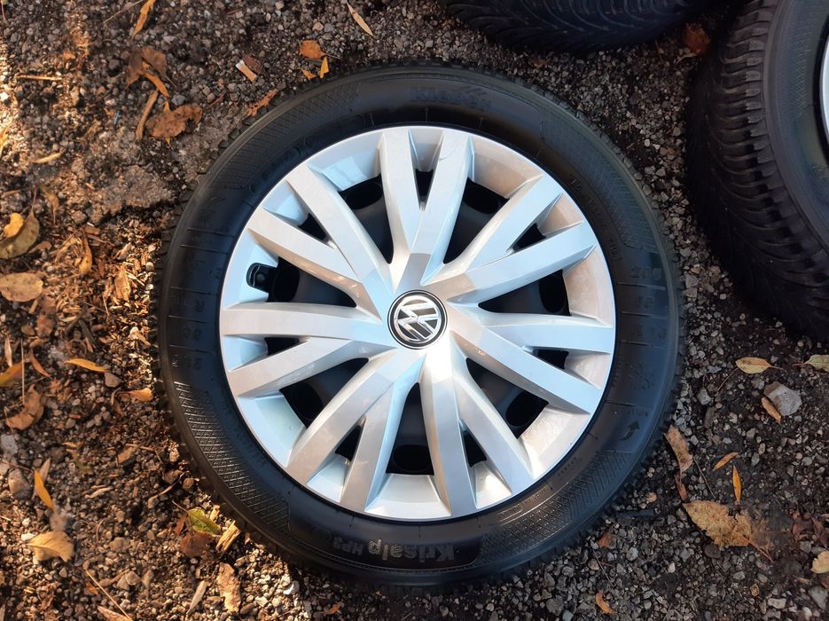 4бр. Зимни гуми с Железни джанти  5х112-16ц.за VW-ФОЛКСВАГЕН+тасове