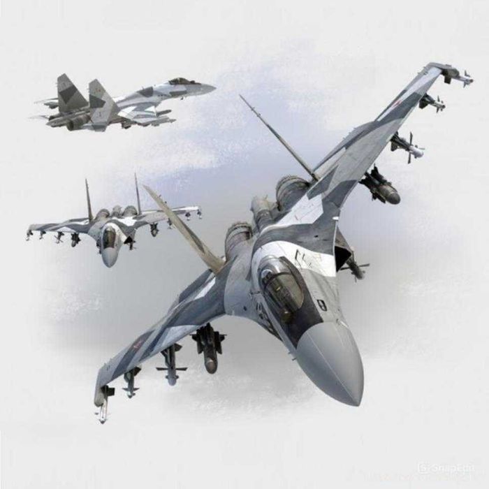 Macheta avion metalica Su-35 Super Flanker 1:100 23cm