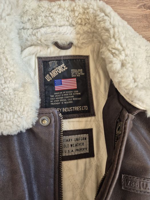 Geaca de piele noua/ USAIRFORCE/ L