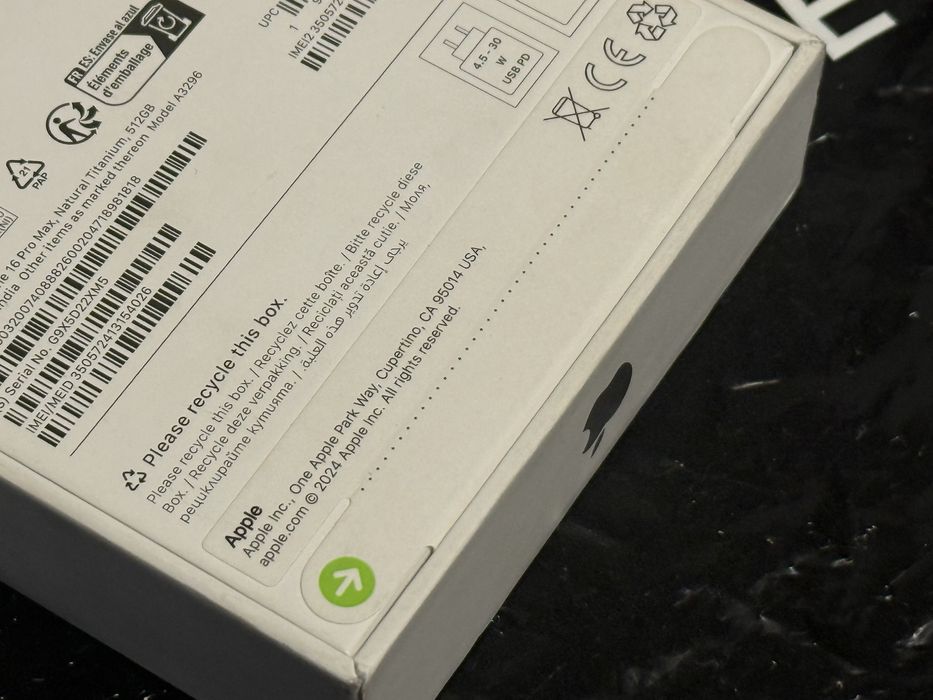 ***ЗАПЕЧАТАН 512GB iPhone 16 Pro Max Гаранция от Vivacom до '27 Natura