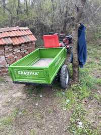 Мото фреза  weima и ремарке gradina