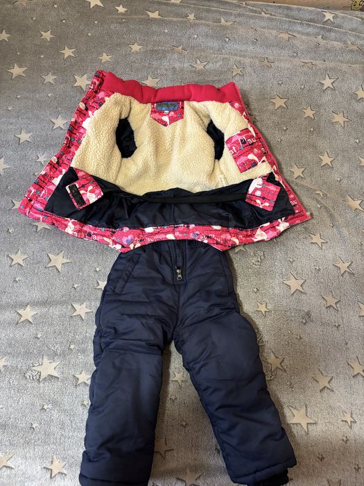 Продам детский комбинезон и зимнюю куртку с ватниками (комплект)