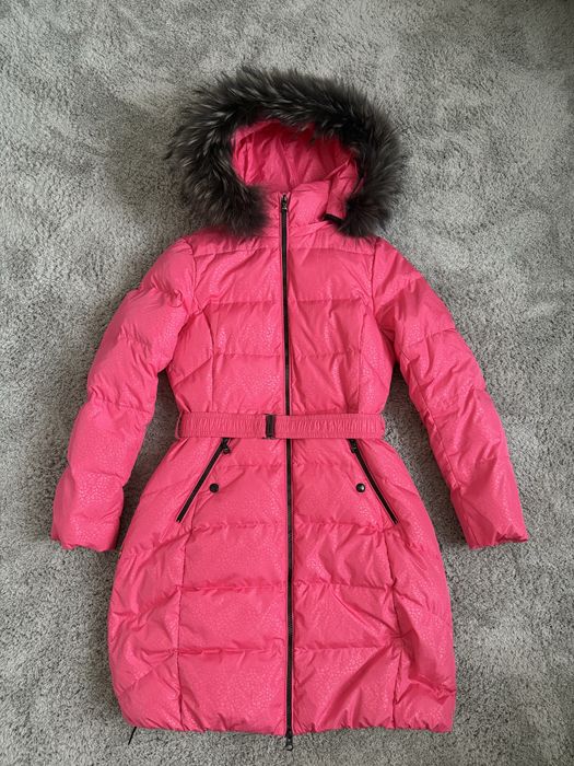 Пуховик розовый 164 рост