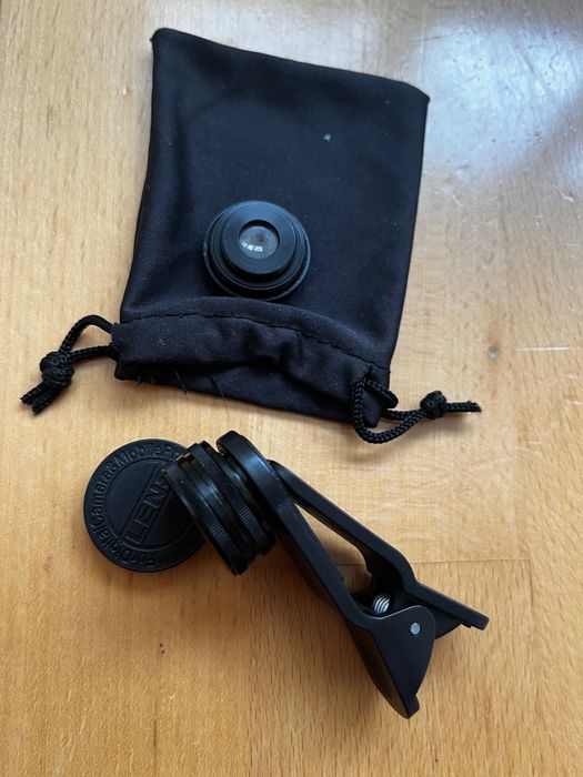 Set lentile fisheye macro camera foto video telefon smarthphone clema