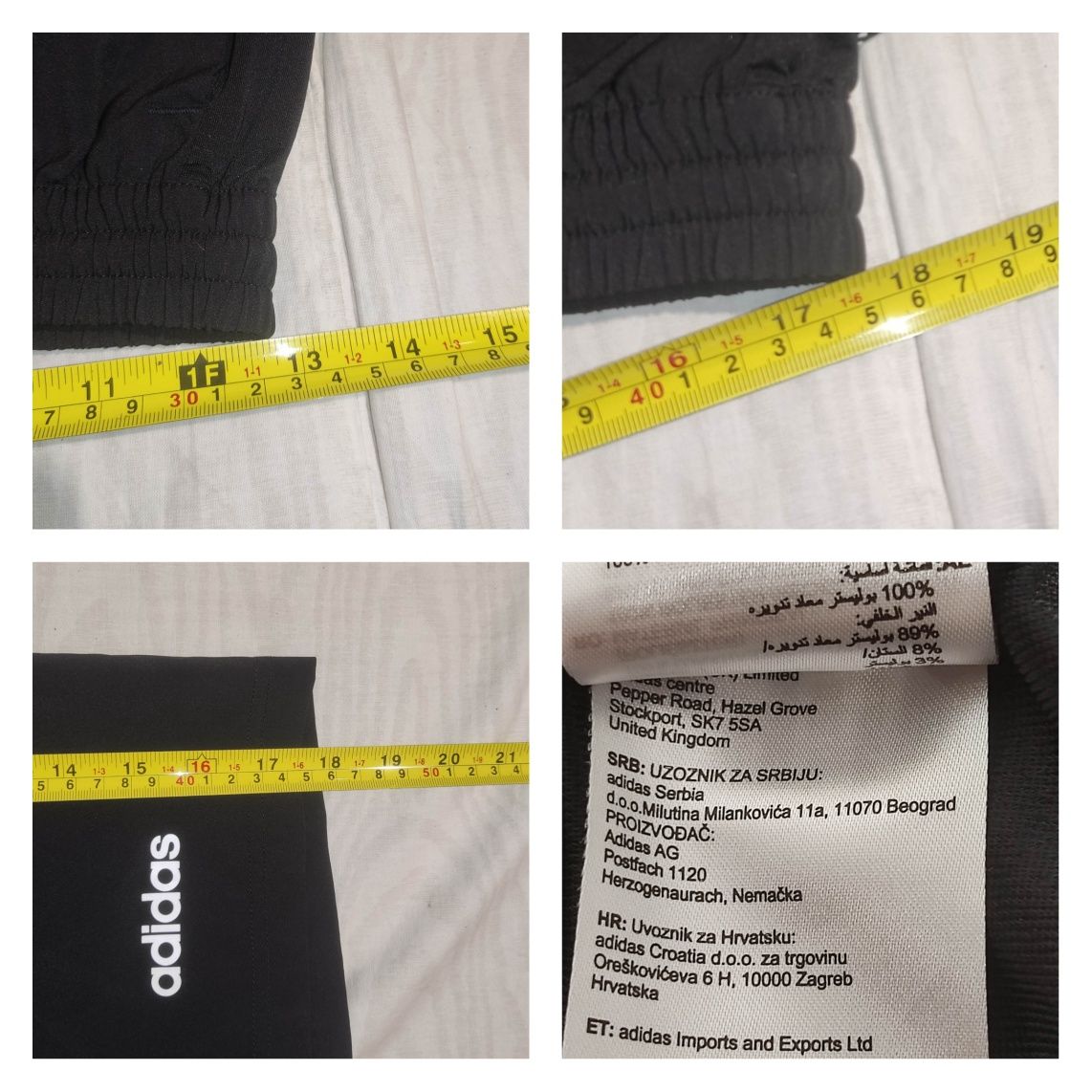 Pantaloni Adidas Aeroready Made in Philipine mărime S bărbat buzunare