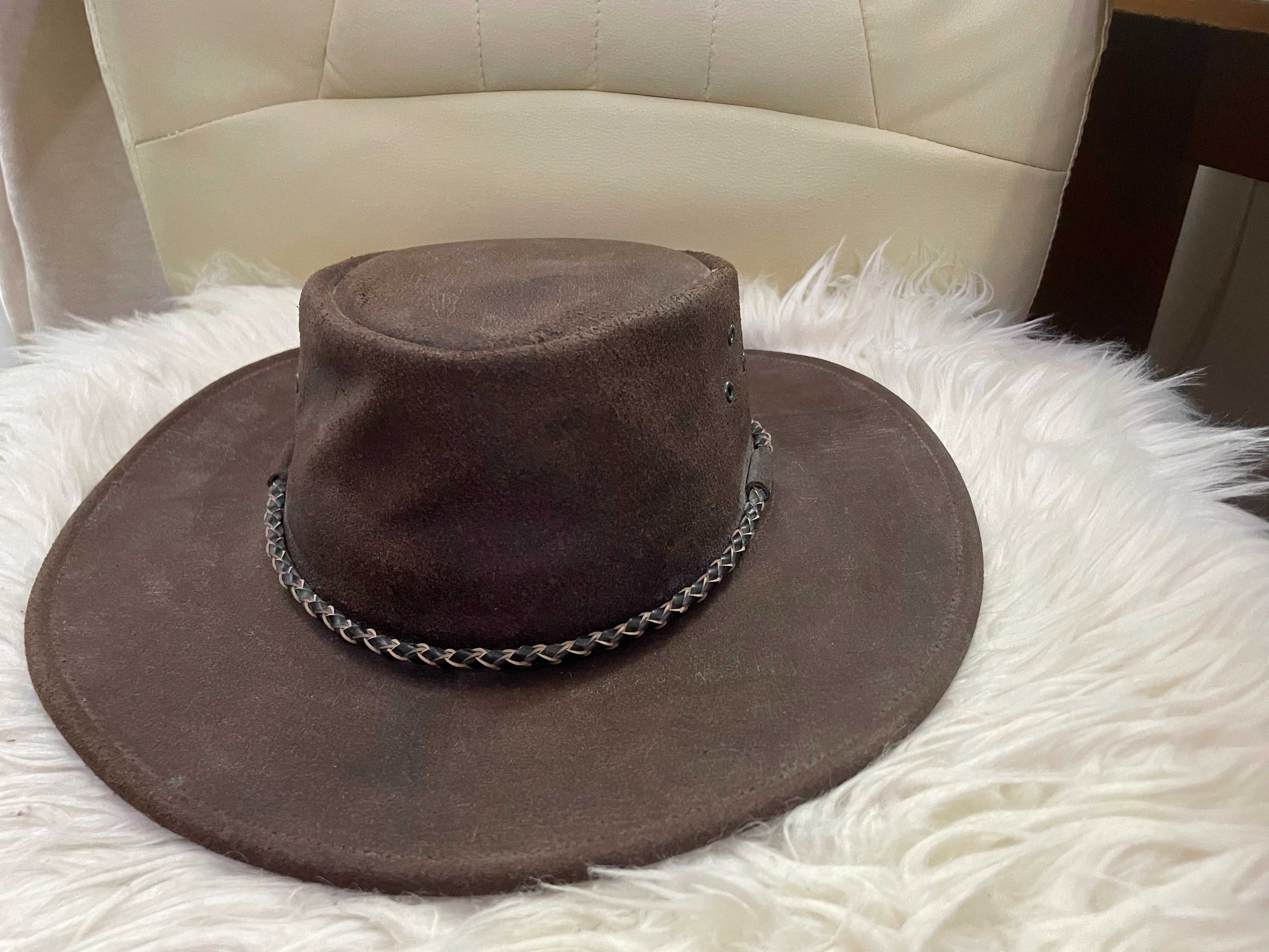 Palarie Cowboy - Kakadu XL Piele. Made in Australia