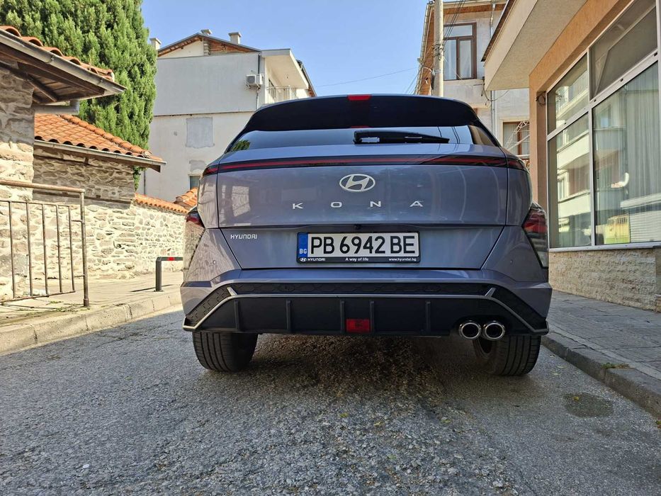 Hyundai Kona N-line пакет вън и вътре закупена от официален дилър
