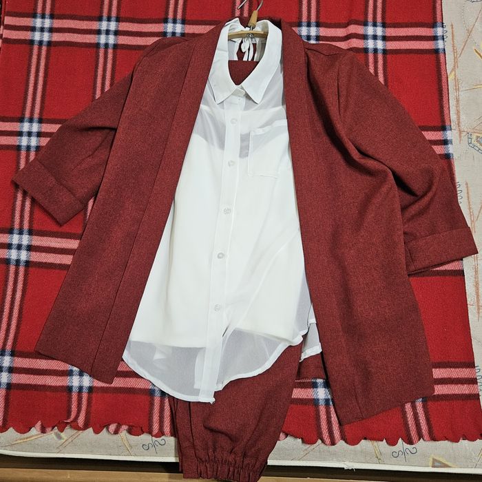 Красный Женский комплект костюма для подростка